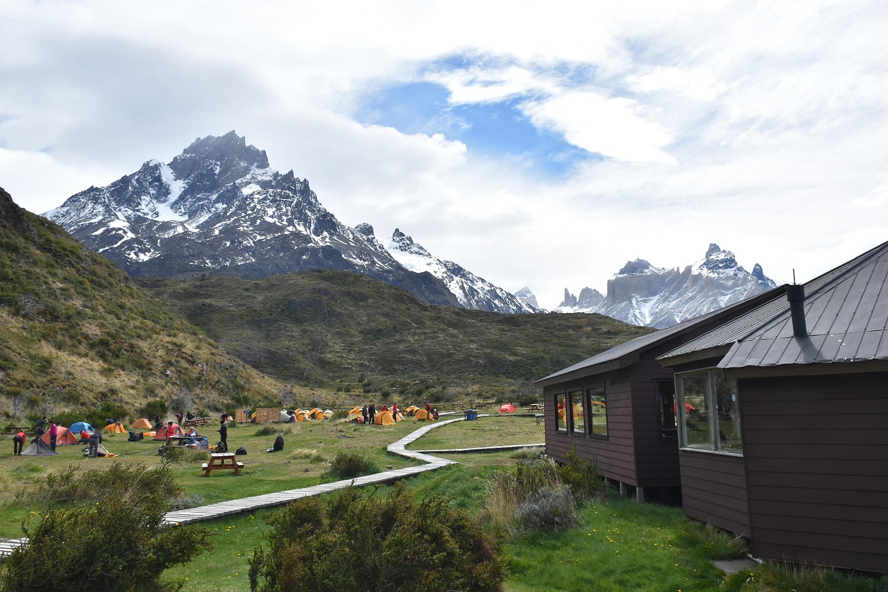 patagonia, torres del paine, national park, mountains, landscape, chile, nature, mountain panorama, south america, lake,