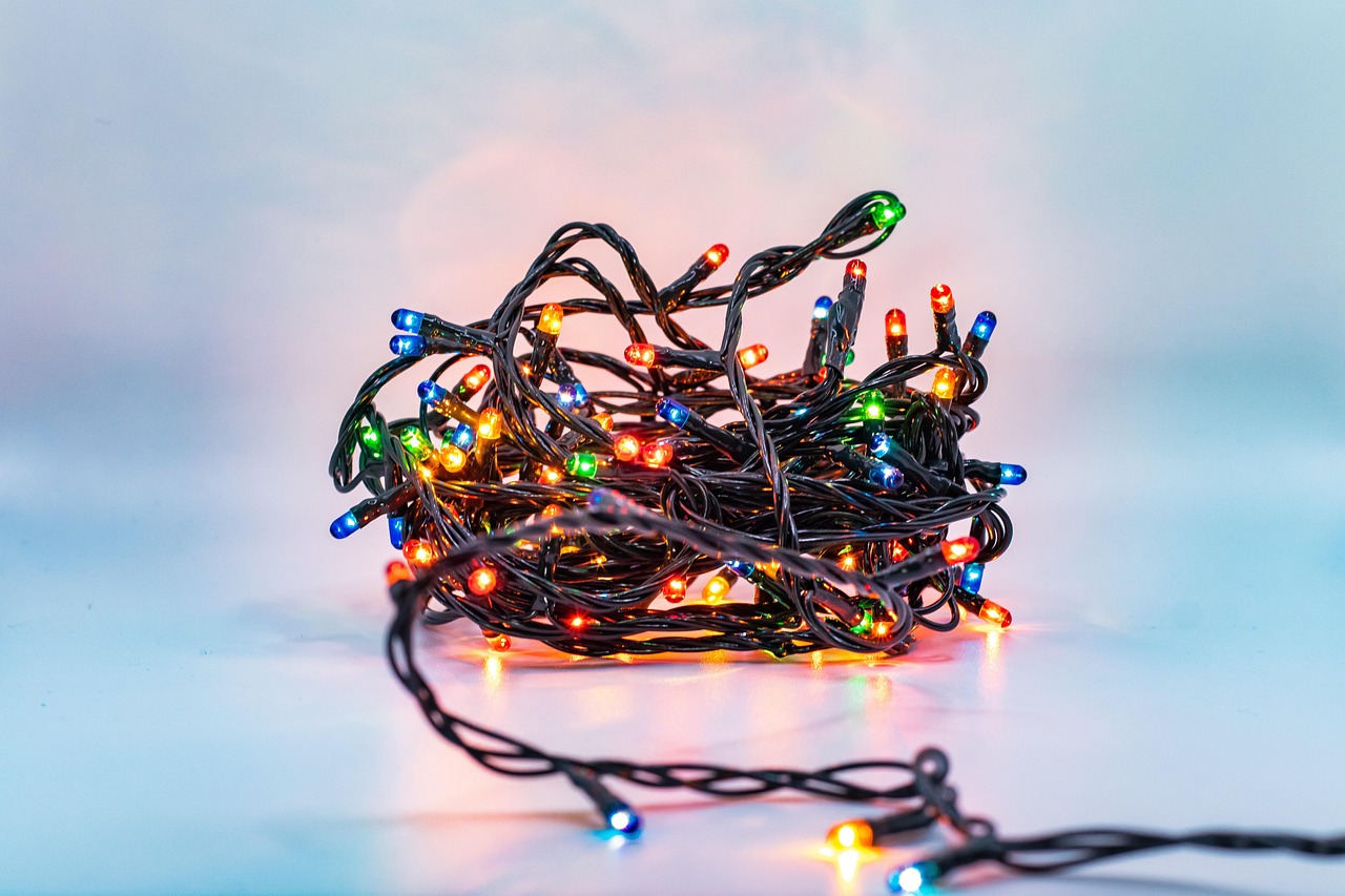 christmas lights, string, lights, bulbs, decorate, christmas, xmas, glowing, shining, christmas decorations, christmas o