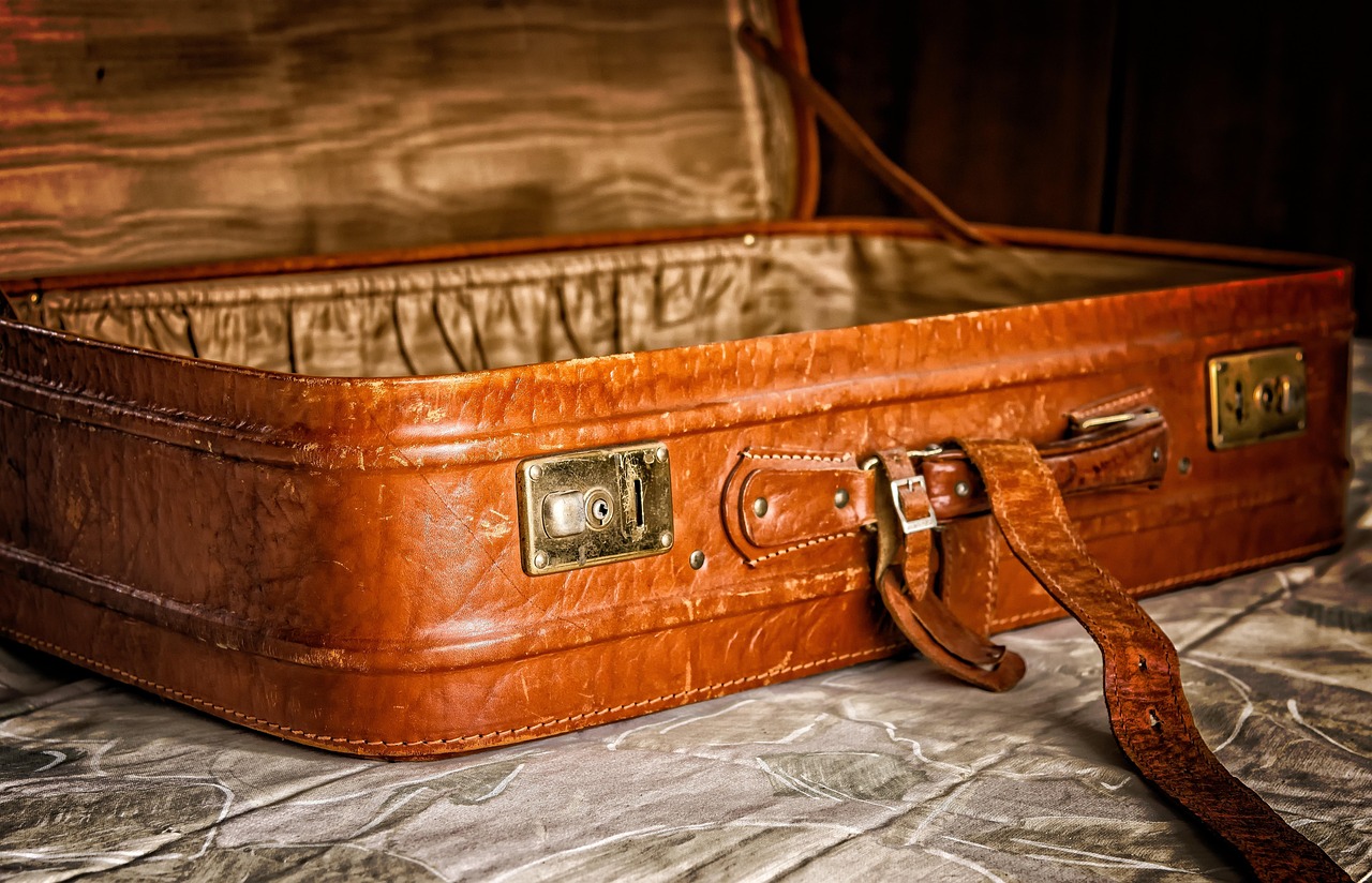 suitcase, packaging, to travel, vacations, luggage, vacation, old suitcase, close up, piece of luggage, leather, tourism