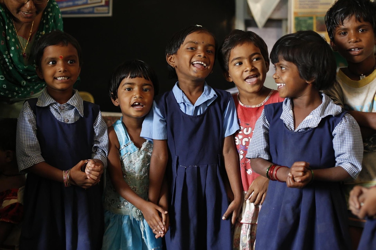 A group of volunteers working together to build a school in a rural community